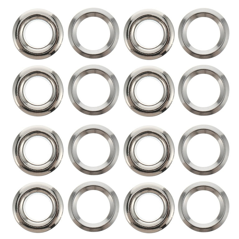 100pcs Curtain Grommets Curtain Eyelet Ring Low Noise Brass Roman Ring, Size: 0.9X0.9cm
