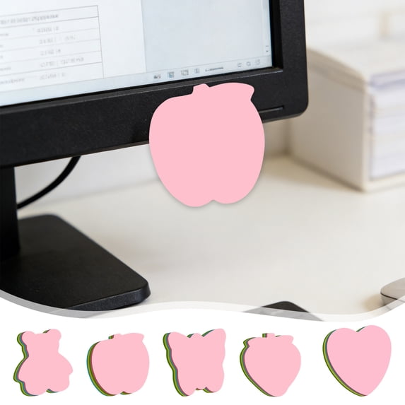 100pcs Cute Sticky Notes, Shaped Sticky Note, Self-Stick Blank Book Tabs Paper Markers Sticky Notes Pad 100 Sheets Index Sticker, Mini Fun Post It Notes for Office Home, Colorful
