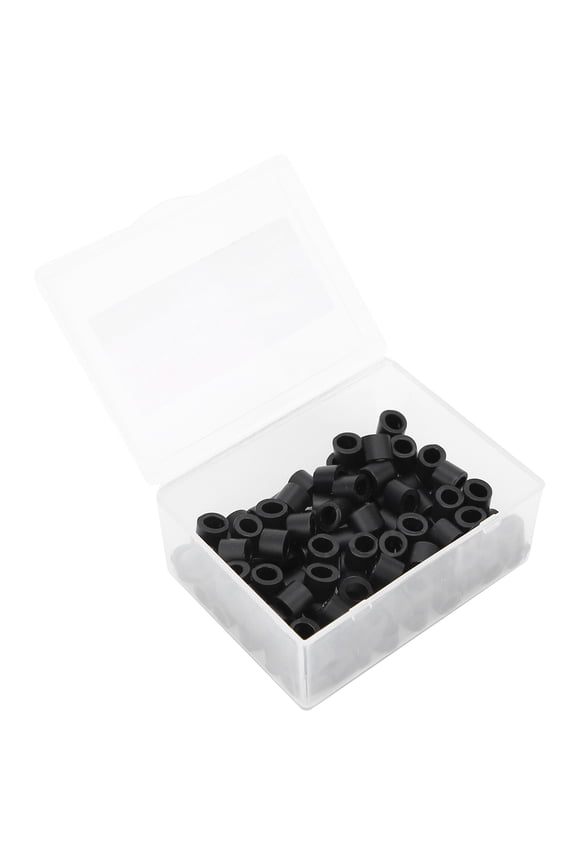 100pcs Dental Code Rings Orthodontic Silicone Dental Color Code Rings Accessory SuppliesBlack