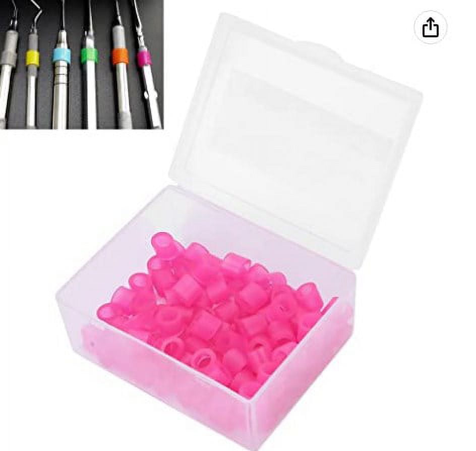 100pcs Dental Color Code Rings Silicone Dental Equipment Identify Rings