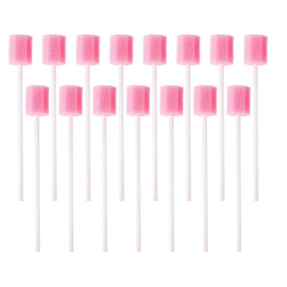 100pcs Disposable Cleaning Care Sponge Stick Cleaning Swab Sticks. Care X3B