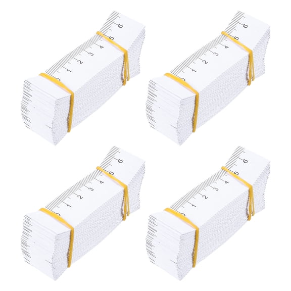 100pcs Disposable Double-sided Paper Tape Measure Wound Measuring Rulers