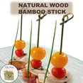thumbnail image 1 of 100pcs Disposable Fancy Fruit Skewers – Art Flower Picks for Cakes, Hamburgers & Desserts, Barbecue & Meal Decoration Forks, Food-Grade Plastic, Lightweight & Elegant, Ideal for Parties & Catering, 1 of 9