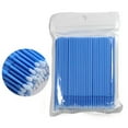 thumbnail image 1 of 100pcs Disposable Microbrush Applicators, Microfiber Wands Micro Applicator Brushes Micro Cotton Swabs for Eyelash Extension, 1 of 5