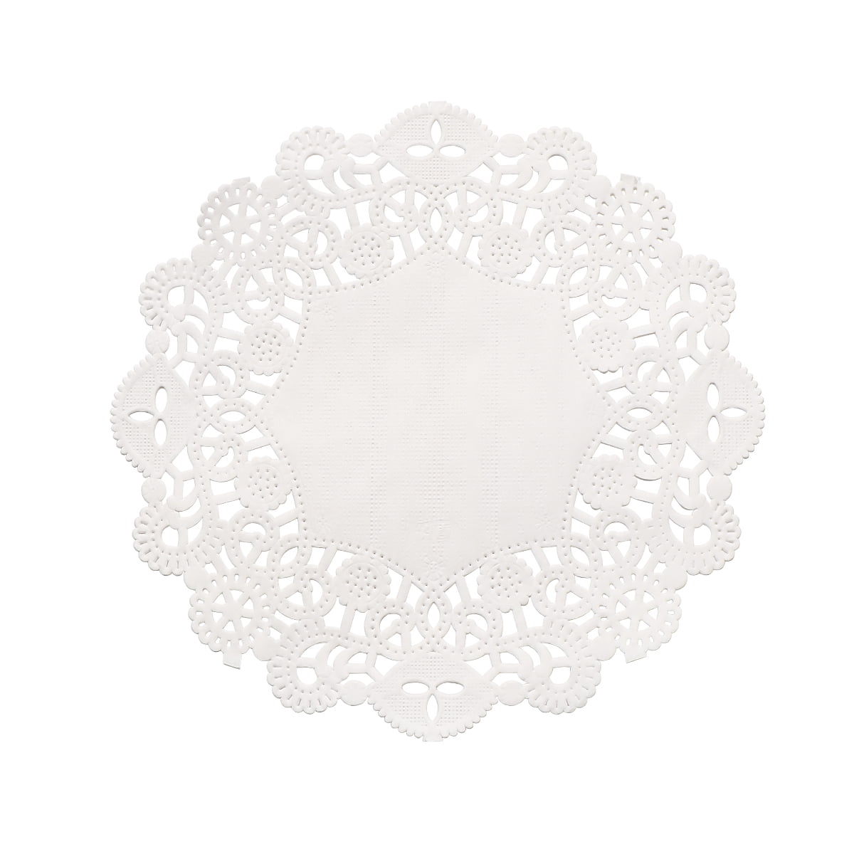 100pcs Disposable Oil-Absorbing White Lace Paper Doilies Cake Box Liner Packaging Paper Pad 5.5"