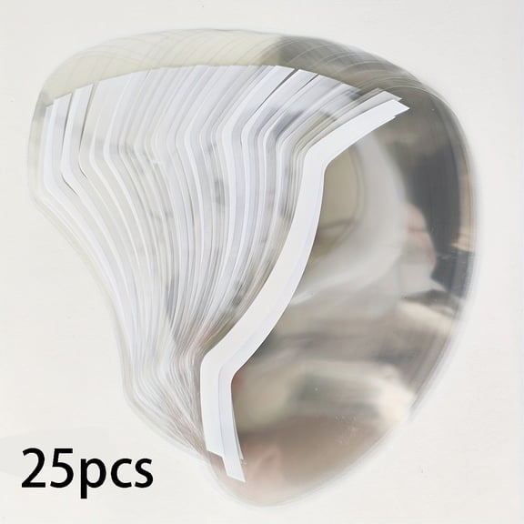100pcs-Disposable Transparent Shower Face Shield, Protective Cap, Isolation Curtain | Shampoo Cap | Prevent Hair or Water from Dripping Onto the Face | Haircut Cap |