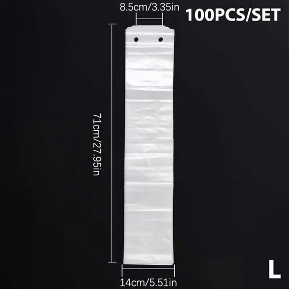 100pcs Disposable Umbrella Bag Transparent Waterproof Plastic Umbrella Cover For Hotel Lobby Doorway Umbrella Bag