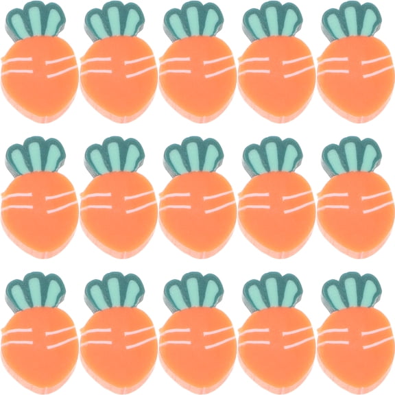 100pcs Diy Craft Carrot Beads Clay Carrot Bead Charms Loose Spacer Beads for Jewelry Making