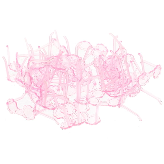 100pcs Doll House Plastic Glasses Props Mini Doll Glasses Models Doll Supplies