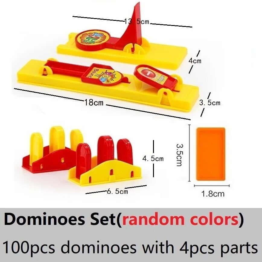 Domino Blocks Tiles Tumbling Dominoes Knock Down Kids Toys OZ