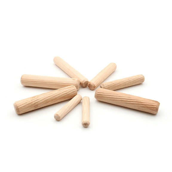 100pcs Dowel Wood Dowels Fluted Wooden Dowels Set of 100pcs Dowel Pins Fluted Pins for Furniture Cabinets