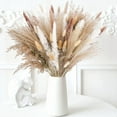 thumbnail image 1 of 100pcs Dried Pampas Grass Decor - Includes Bunny Tails, Christmas & Decorations 2026 Party Decor, Boho Wedding & Farmhouse Home Table Arrangement, Dried Flower Decor for Indoor Outdoor Festive Use, 1 of 8