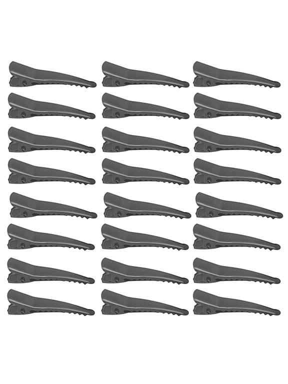 100pcs Duck Bill Hair Clips for Styling Salon Sectioning, Metal Alligator Curl Clips Hairpins Clip Barrettes for Women Hair Styling, Hair Coloring, Thick Hair Roller, Black