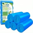 thumbnail image 1 of 100pcs Eco-Friendly Biodegradable Trash Bags - 20L/5Gal Compostable Garbage Bags for Home Kitchen Cleaning, 1 of 5