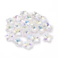 thumbnail image 1 of 100pcs Electroplate Glass Charms Faceted Star Clear AB 13x13.5x7mm Hole: 1.2mm, 1 of 4