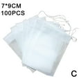 100pcs Empty Tea Bags Filter Loose Paper Teabags Herb U K String Heat