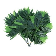 100pcs Fake Bamboo Leaves for Home Office Decoration Greenery