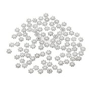 HILABEE 100pcs Festival Gifts Decorations Jewelry Beads 4mm Daisy Flowers Spacer Beads Jewelry Findings Crafts gift by diy