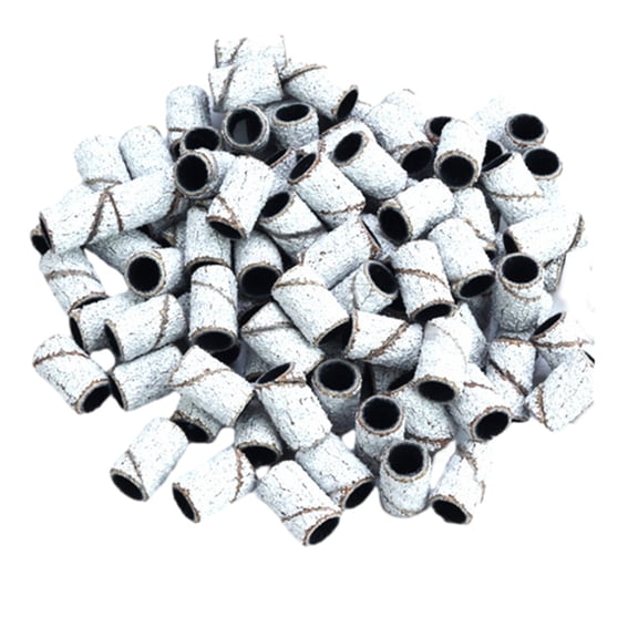 100pcs Fine Grit Sanding Bands for Nail Care Perfect for Professional Manicurists and DIY Nail Enthusiasts