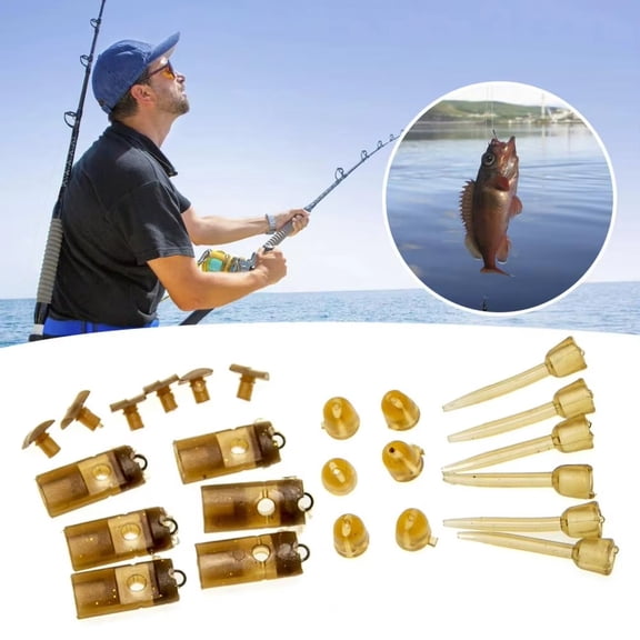 100pcs Fishing Beads Soft Rubber Beads for Helicopter Rigs, Quick Release Inline/Lead Accessories Kit, Method Feeder Carp/Fishing Tackle Tool Set C