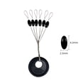thumbnail image 1 of 100pcs Fishing Bobber Stoppers Cylinder Stop Beads Float Sinker Stops, 1 of 9