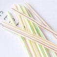 thumbnail image 1 of 100pcs Flexible Disposable Plastic Straws, Plastic Straws Bendable Assorted Colors Bendy Straws Disposable Drinking Straws Perfect for Home, 1 of 5