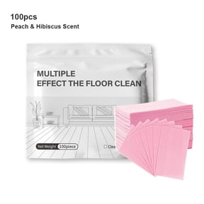 100pcs Floor Cleaning Sheets Dissolvable Mopping Tablets, Hardwood Wood Tile Cleaner, Multi Surface Stain Remover Deodorizer, Zero Residue