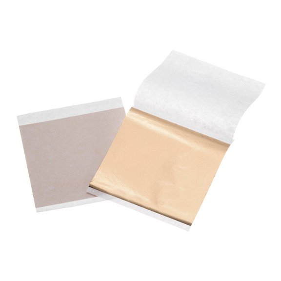 100pcs Foil Candy Wrappers, 3.5 x 3.5 Inch Chocolate Bar Wrappers, Aluminum Foil Paper for Caramel(Champagne Gold)