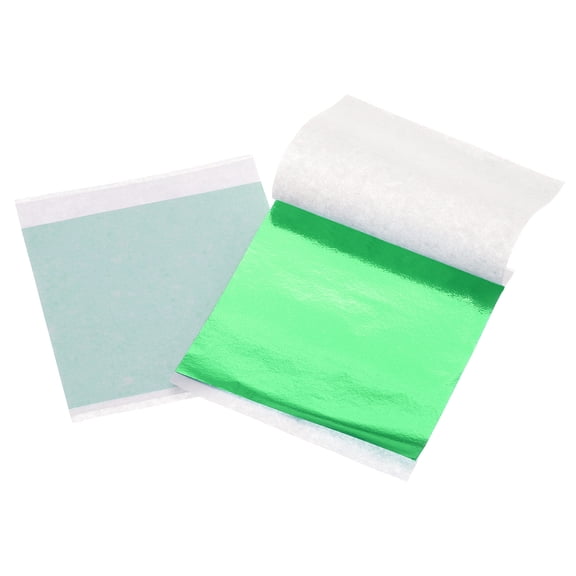 100pcs Foil Candy Wrappers, 3.5 x 3.5 Inch Chocolate Bar Wrappers, Aluminum Foil Paper for Caramel(Light Green)