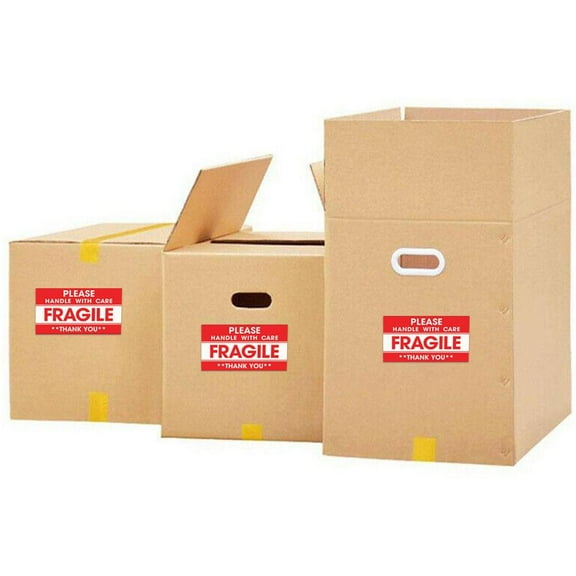 100pcs Fragile Warning Label Logistics Shipping Mark Fragile Warning Stickers E3Z6