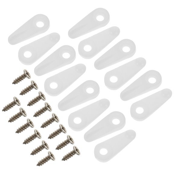WHAMVOX 100-Pack White Plastic Picture Frame Clips 2.3 x 1 cm for Frame Assembly and Craft Projects