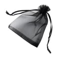 thumbnail image 1 of 100pcs Fruit Protection Bags, Fruit Bags for Fruit Trees, Green Netting Fruit Cover Bags Drawstring Mesh Fruit Protectors Pest Barrier for Fruit Trees Veggies Garden, Black 3.94x5.91in, 1 of 6