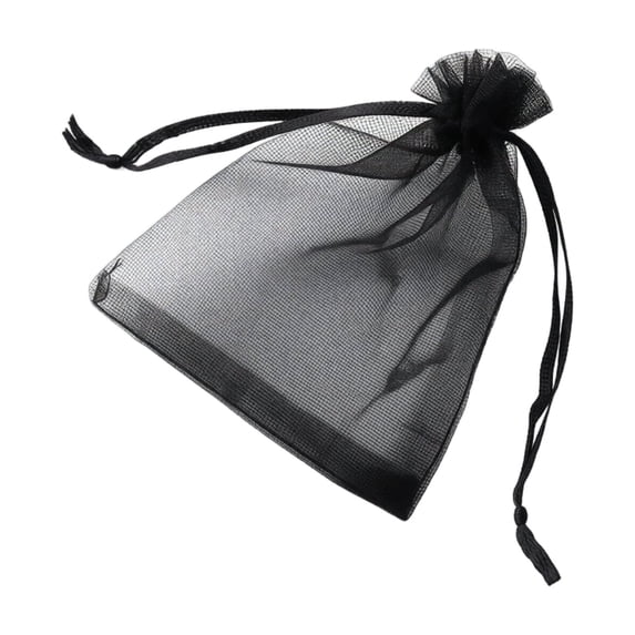 100pcs Fruit Protection Bags, Fruit Bags for Fruit Trees, Green Netting Fruit Cover Bags Drawstring Mesh Fruit Protectors Pest Barrier for Fruit Trees Veggies Garden, Black 3.94x5.91in