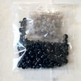 thumbnail image 1 of 100pcs Full Black DIY Funny Toy Stuffeds Toy Toy Accessories Doll Accessories Doll Eyes Toys Eyes 10mm Eyeball 5MM, 1 of 8