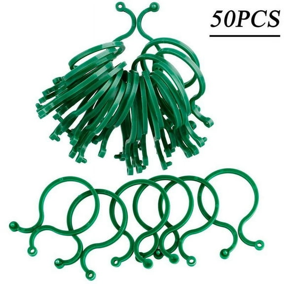 100pcs Garden Plant Support Clips Vegetables Tomato Vine Flower Locks Grow Upright S9M4