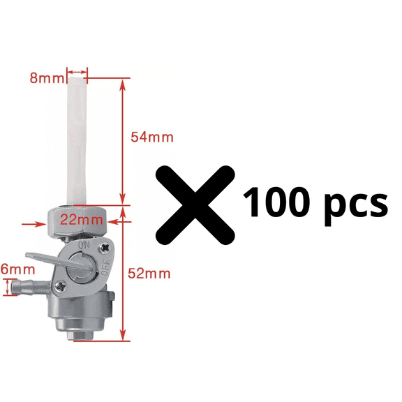100pcs Gasoline Generator Shut Off Valve Gas Tank Petcock Fuel Homelite Predator