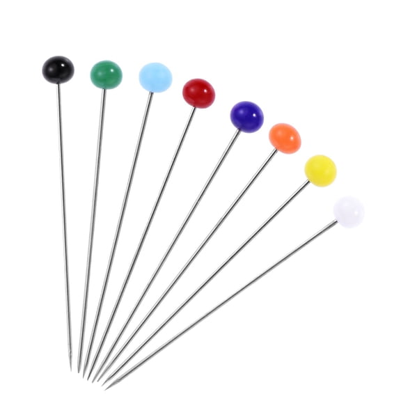 TABLZONE 100-Pack Garment Positioning Pins Steel with Assorted Colors for Sewing and Tailoring