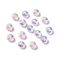thumbnail image 1 of 100pcs Glass K9 Glass Imitation Austrian Beads Faceted Rondelle Pearl Pink 8x6mm Hole: 1mm, 1 of 3