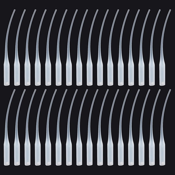100pcs Glue Tips 100pcs Plastic Glue Micro-Tips Glue Extender White Precision Applicator for Bottle Model Boats Guitar Fret Slots Hobby Projects Dispensing DIY s