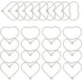 thumbnail image 1 of 100pcs Heart Hoop Earring Hypoallergenic Wine Glass Charm Stainless Steel Beading Earring Hoops for Women Jewellery Making 20mm Stainless Steel Color Making DIY, 1 of 7