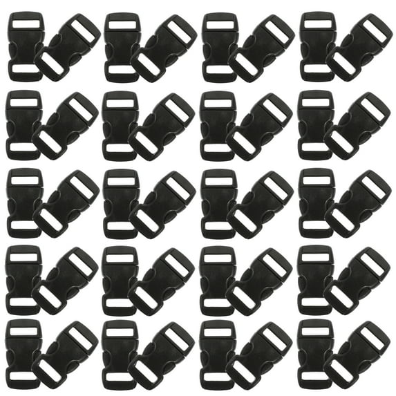 100Pcs Adjustable Buckles Side Release Buckles Multi function Plastic Buckles Supplies