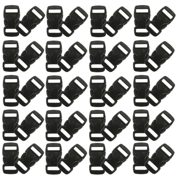 100Pcs Adjustable Buckles Side Release Buckles Multi function Plastic Buckles Supplies