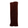 thumbnail image 1 of 100pcs John Bead Pipe Cleaners 12in Brown 6mm Fluffy Chenille Stems for Art School Craft Supplies Decorations, 1 of 4