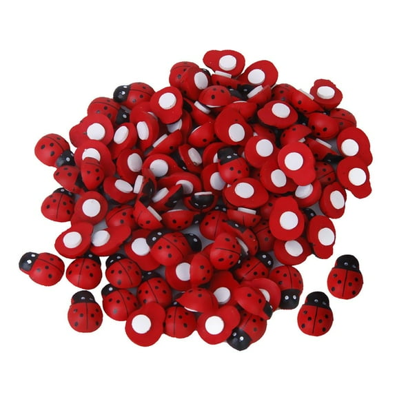 100pcs Ladybug Stickers decorationation Red