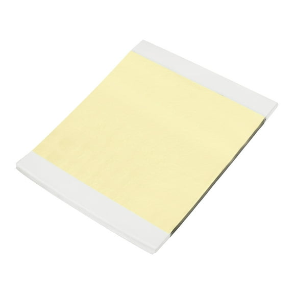 100pcs Leaf Sheets, 5.5" x 5.5" Metallic Foil Leaf Paper for DIY Crafts Champagne Silver