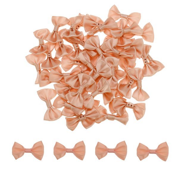 Bows With Twist Ties 100Pcs Mini Satin Ribbon Flowers Bows Wedding Decoration Gift Craft Mix... Pink Bows For Cake