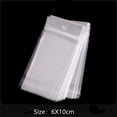 thumbnail image 1 of 100pcs/Lot Transparent Opp Plastic Self-Adhesive Bags Hanging Packaging Pouch for Bracelets Necklaces Storage Jewelry Supplies 6X10, 1 of 6