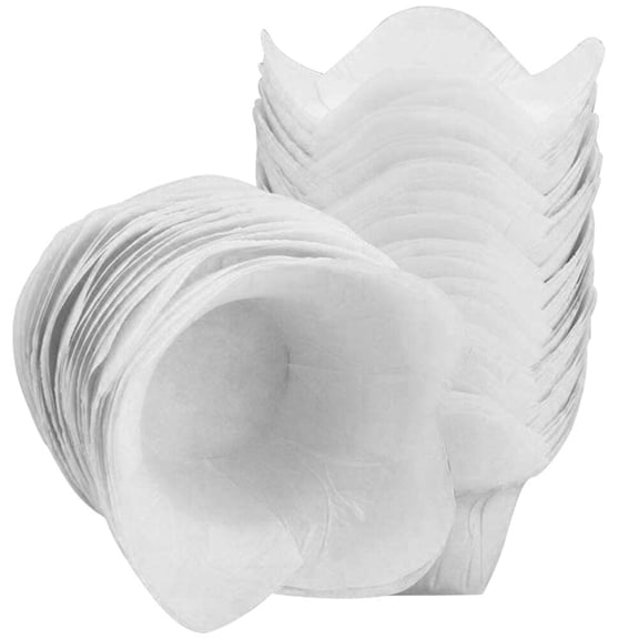 Raindrops 100Pcs White Style Baking Cups for Baking and Cake Shops Greaseproof