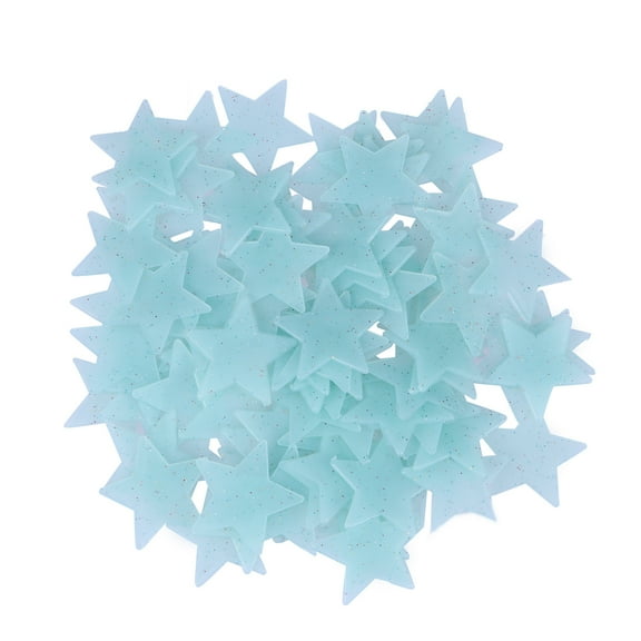 100pcs Luminous Star Stickers Small Fluorescent Stars Wall Sticker Romantic Decals Decorations for Bedroom Living Room Dining Room (04)