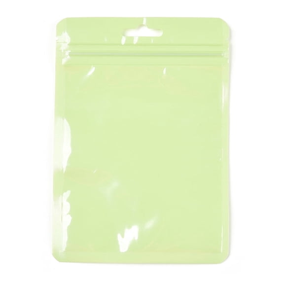 100pcs Macaron color Plastic Zip Lock Bags Resealable Bags Self Seal Bags Top Seal Rectangle Green Yellow 12.9x8.5x0.15cm Unilateral Thickness: 2 Mil(0.05mm)